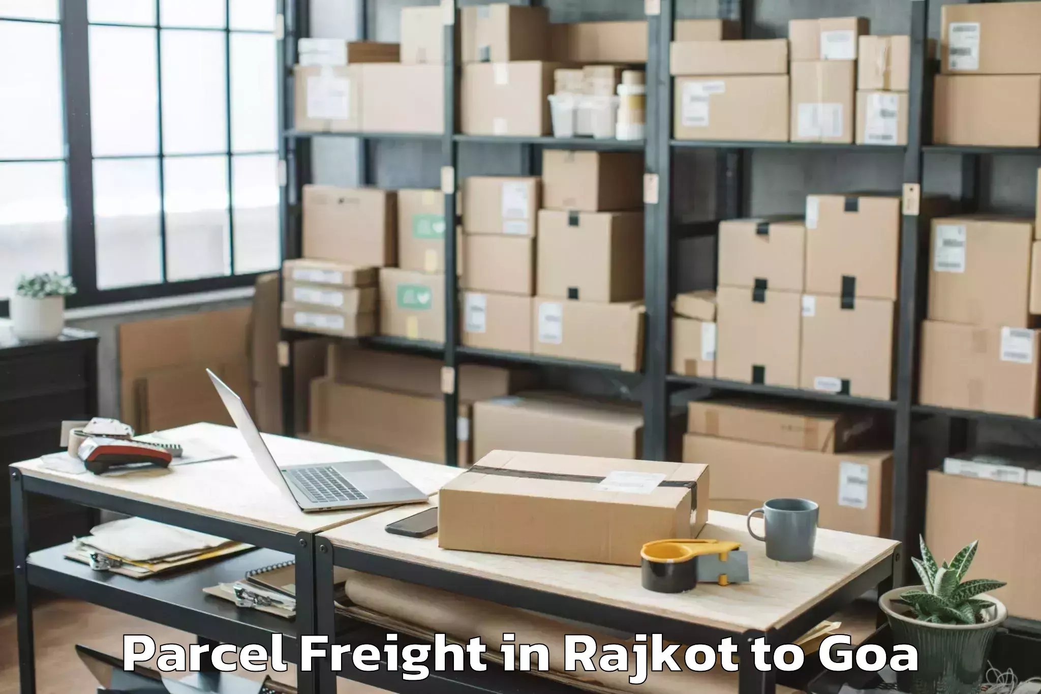 Discover Rajkot to Ponda Parcel Freight